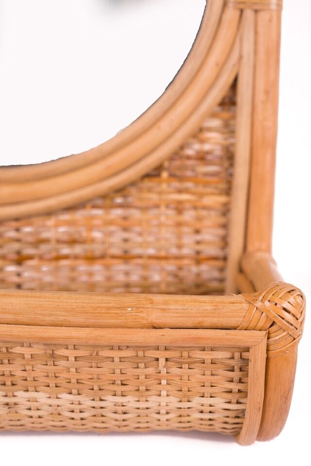 OLR284 LEDA RATTAN AYNA 48X38X14 CM OIA LIGHT