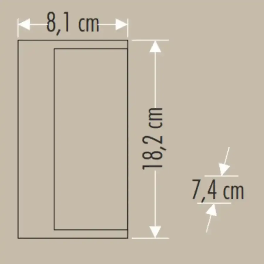 9W LARA LED APLİK GÜNIŞIĞI (DIŞ MEKAN) CATA