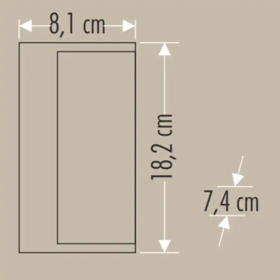 9W LARA LED APLİK GÜNIŞIĞI (DIŞ MEKAN) CATA