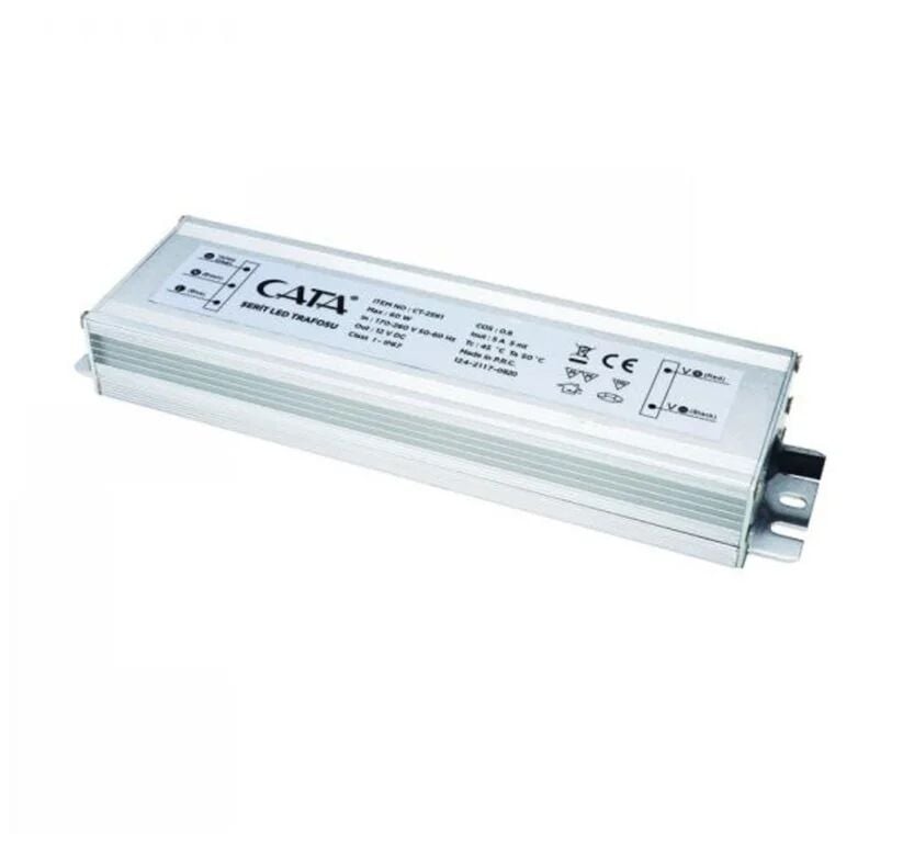 LED TRAFOSU 12V 60W 5A IP67 CATA
