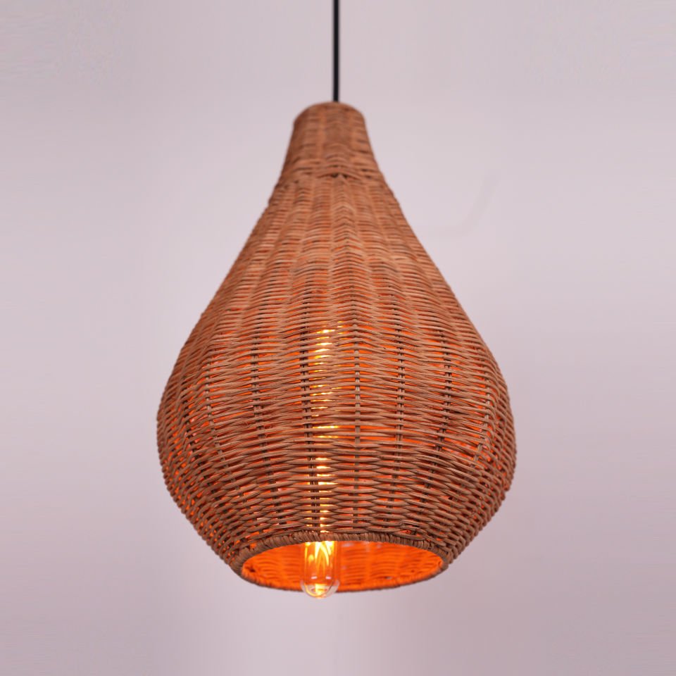 OLR289 PİANTA RATTAN SARKIT 28X40 CM OIA LIGHT