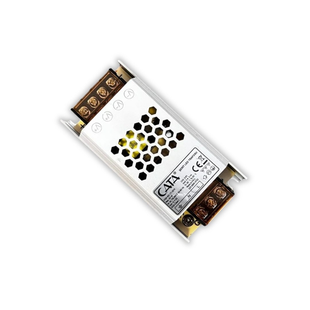 LED TRAFOSU 12V 60W 5A SLİM CATA