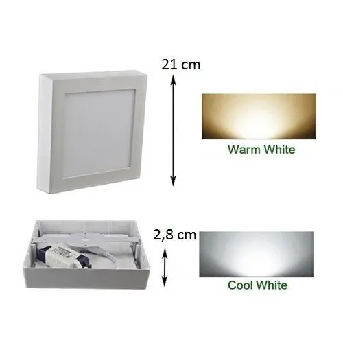 PANEL LED S.Ü.KARE 18W 6400K CATA