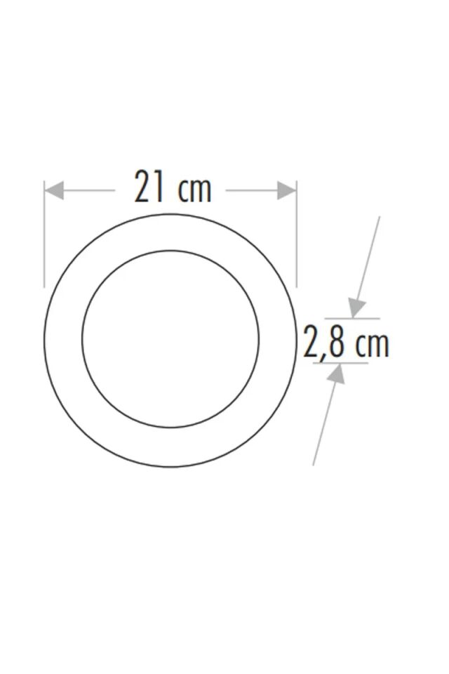 PANEL LED S.Ü.YUVARLAK 24W GÜNIŞIĞI CATA