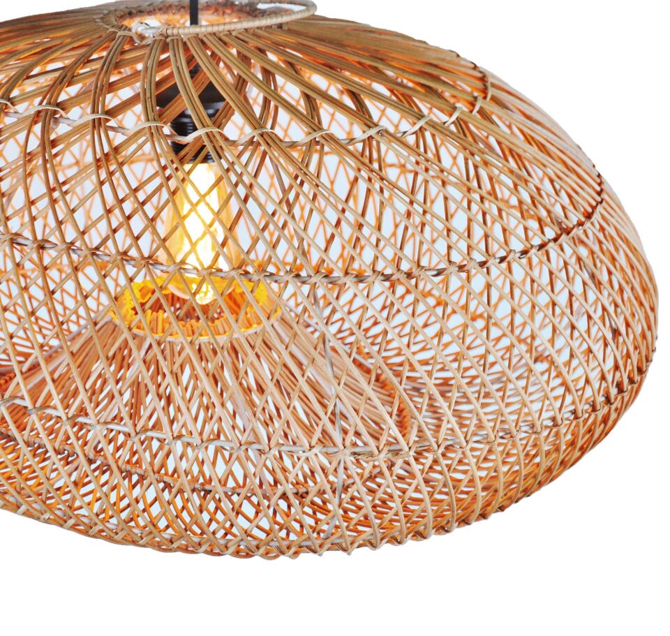 OLR297 SELENE RATTAN SARKIT D67CM XH27CM OIA LIGHT