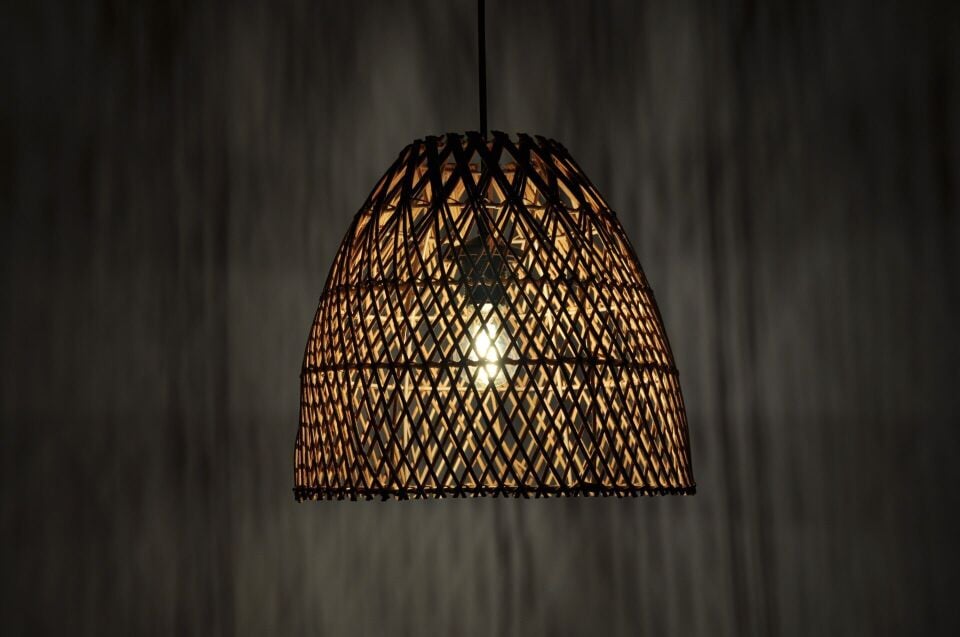 OLR299 FRİGG RATTAN SARKIT D35CM X H33CM OIA LIGHT