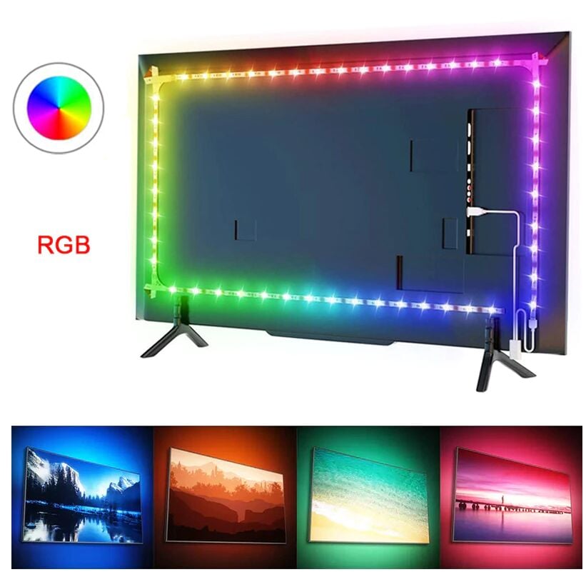 RGB USB TV LED (3 MT) CATA