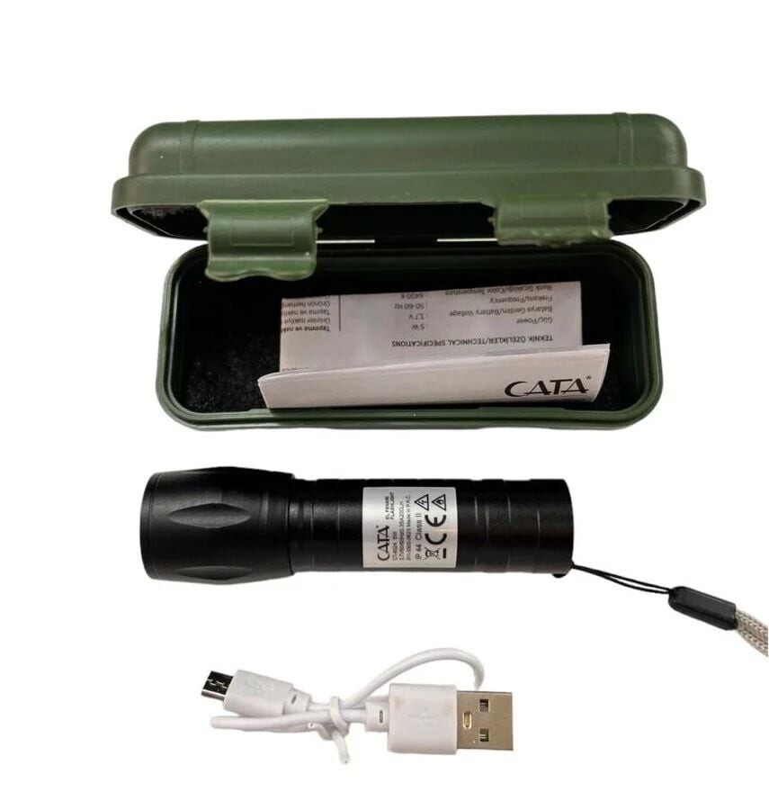 CT-8024 10W POLİS EL FENERİ (BEYAZ)