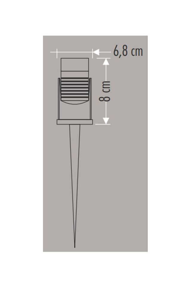 KAZIKLI ÇİM ARMATÜRÜ GU-10 IP65 CATA