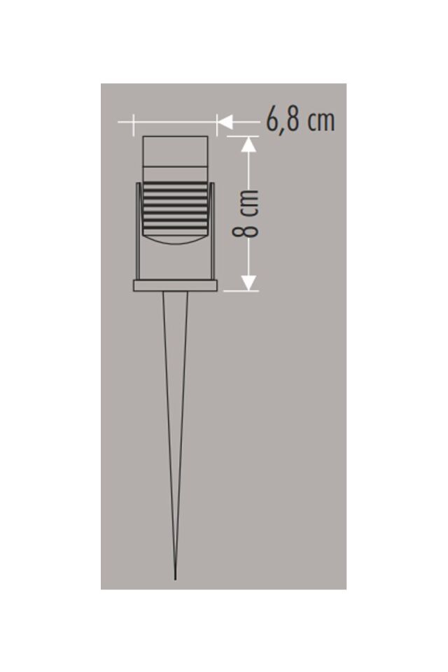 KAZIKLI ÇİM ARMATÜRÜ GU-10 IP65 CATA