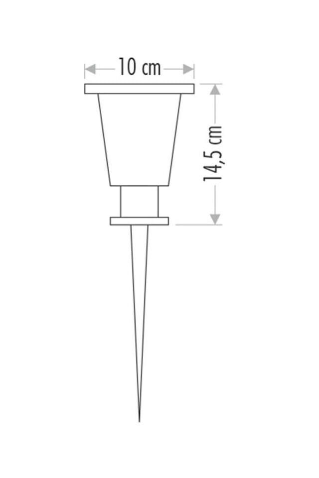 CT-7304 12W POVERLED KAZIKLI BAHÇE ARM YEŞİL CATA