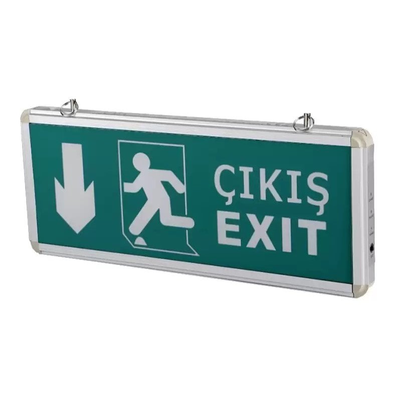 EXIT ÇIKIŞ ARMATÜRÜ LEDLİ 3 SAAT AKÜLÜ CATA
