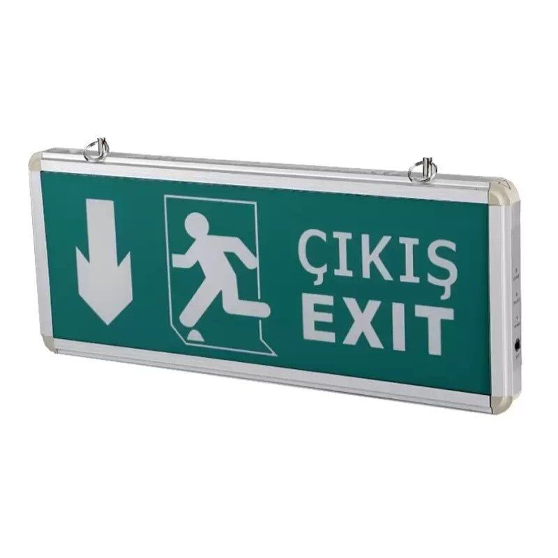 EXIT ÇIKIŞ ARMATÜRÜ LEDLİ 3 SAAT AKÜLÜ CATA