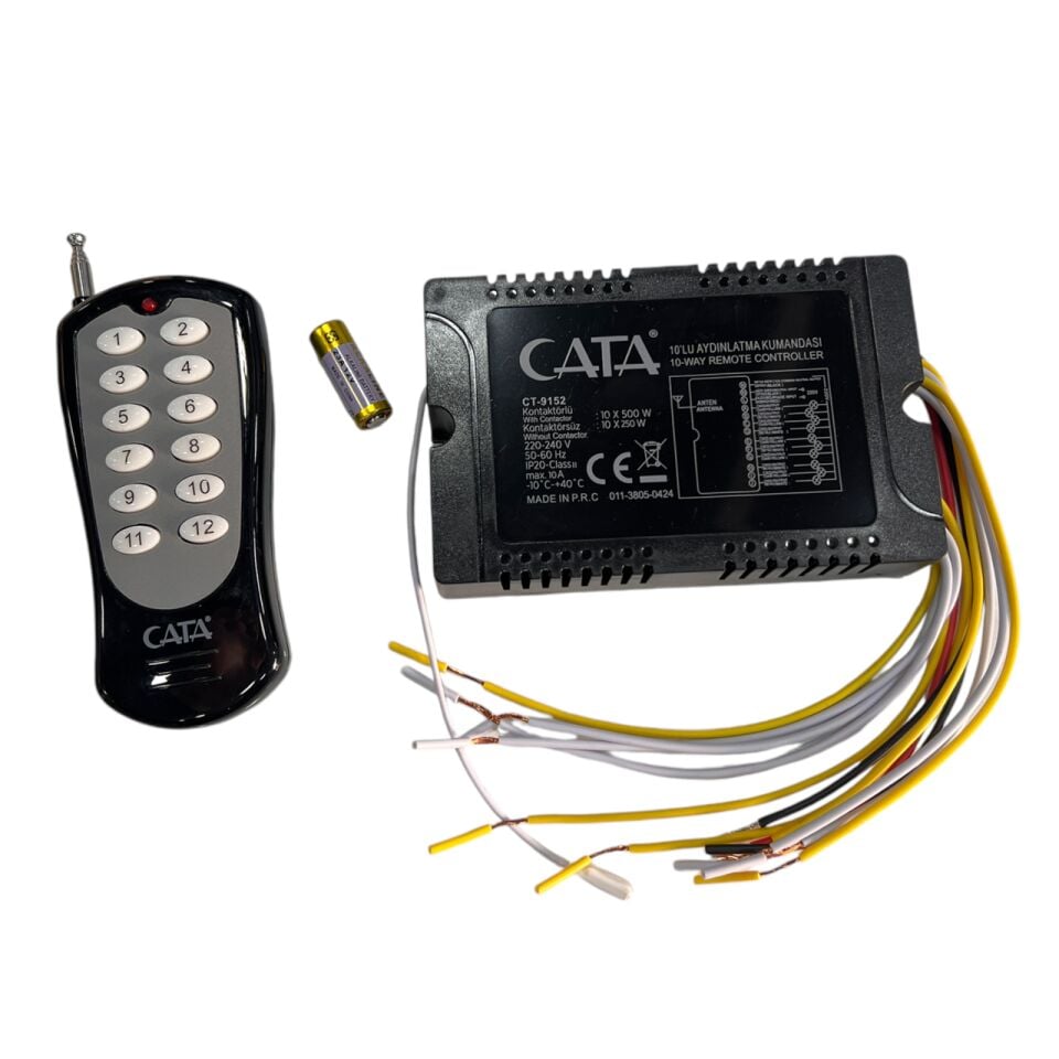 AYDINLATMA KUMANDASI 10X500W CATA 220V