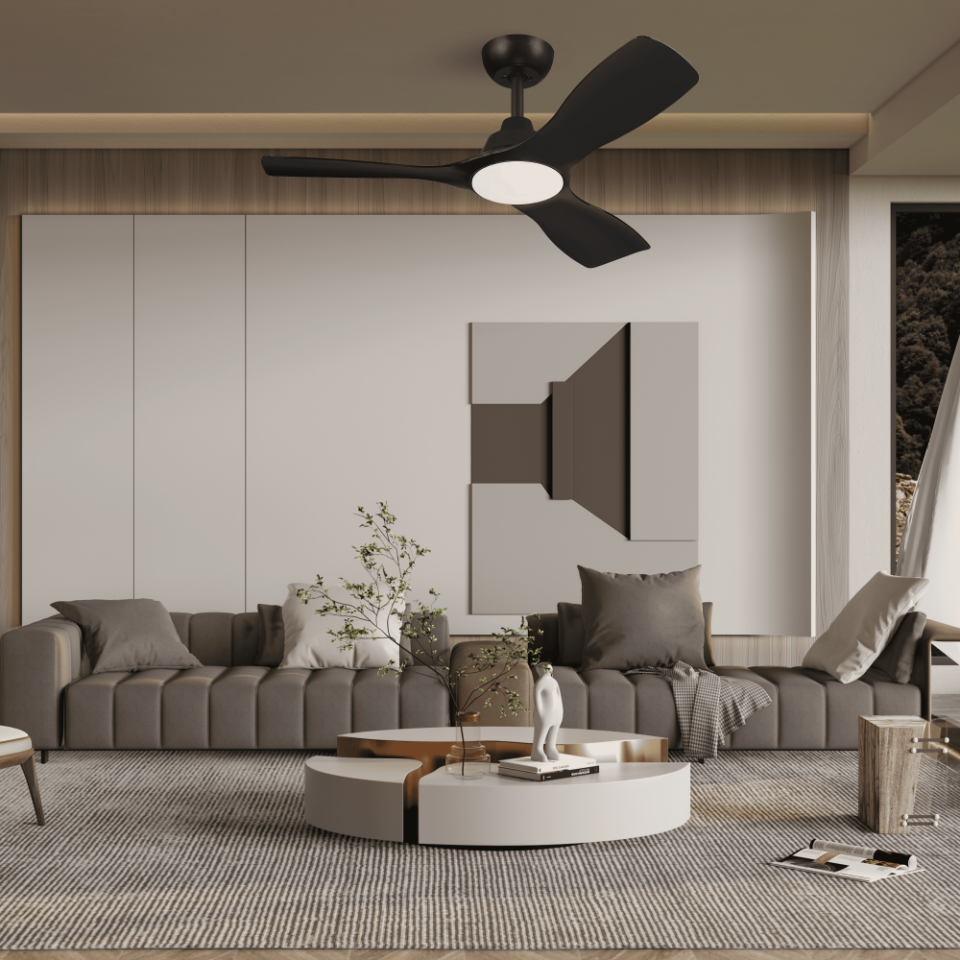 42B1113 TAVAN VANT. MAT SİYAH 3KNT LAMBALI OIALIGH