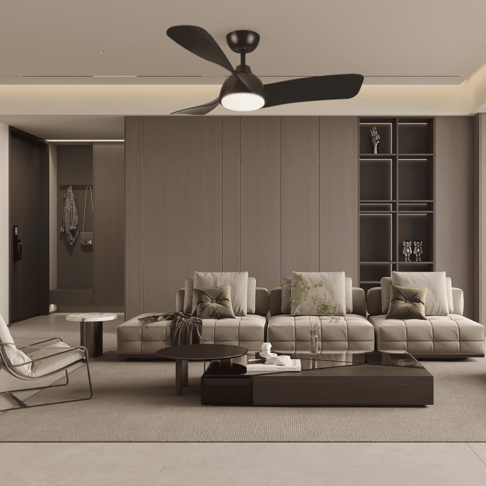 42B1139 TAVAN VANT. MAT SİYAH 3KNT LAMBALI OIALIGH