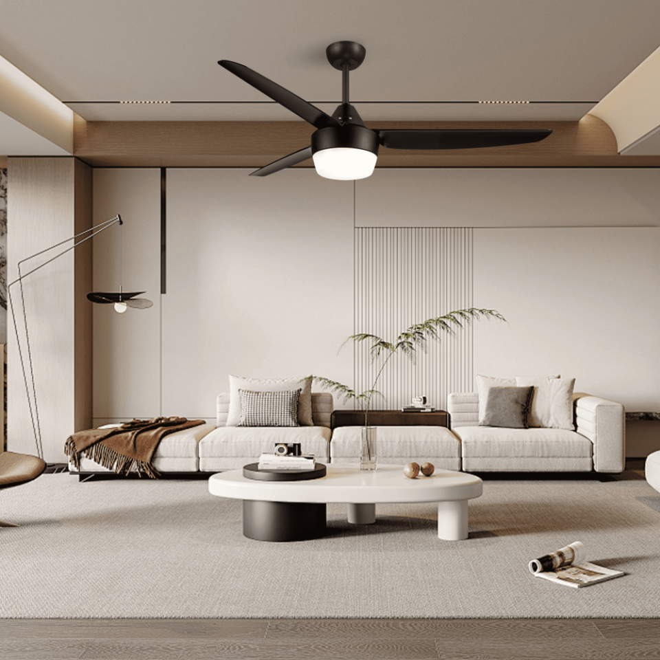 48B1082 TAVAN VANT. MAT SİYAH 3KNT LAMBALI OIALIGH