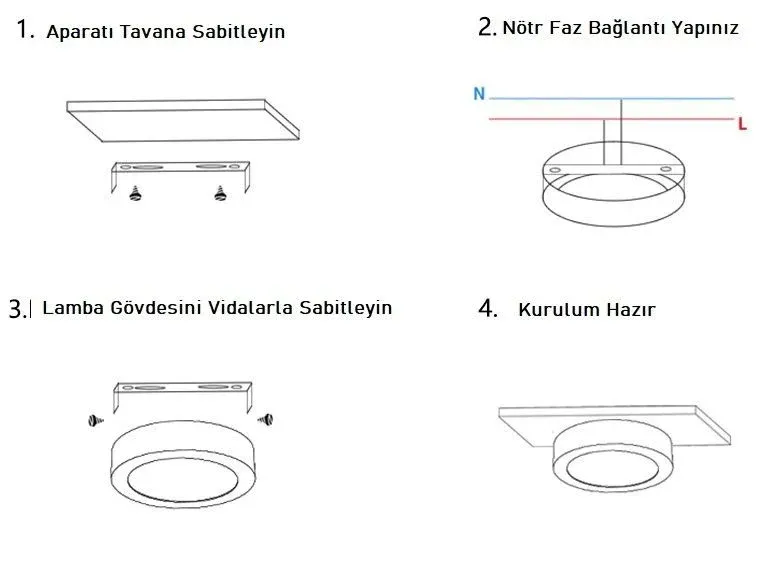PANEL LED S.Ü. YUVARLAK 30W GÜNIŞIĞI SİYAH KASA C