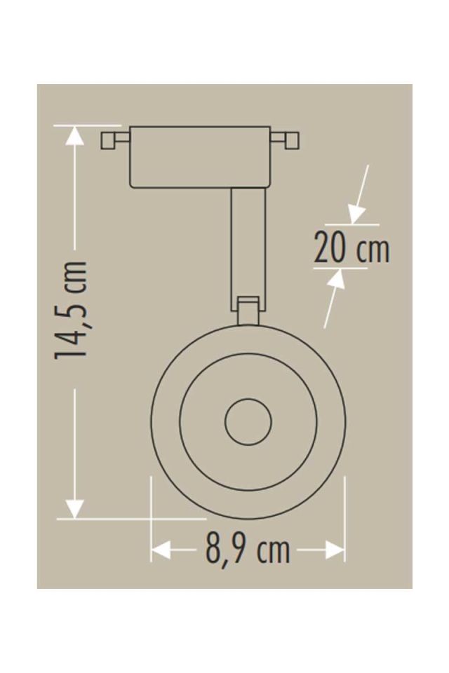 RAY SPOT ARMATÜRÜ 30W BEYAZ KASA 3000K CATA