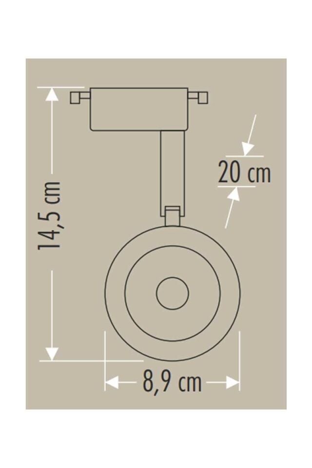 RAY SPOT ARMATÜRÜ 30W BEYAZ KASA 3000K CATA