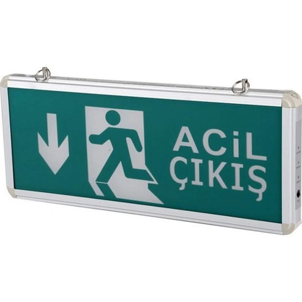 EXIT ÇIKIŞ ARMATÜRÜ LEDLİ 3 SAAT AKÜLÜ CATA