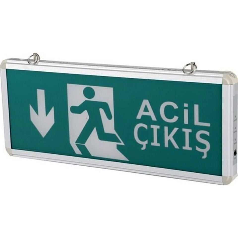 EXIT ÇIKIŞ ARMATÜRÜ LEDLİ 3 SAAT AKÜLÜ CATA