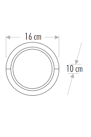 12W BORA LED 840LM BAHÇE GÜNIŞIĞI APLİK CATA