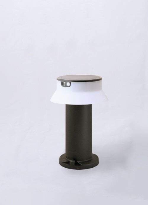 FELICE 400 BLACK SOLAR LED Ø150 PIR CCT SET OPAL R