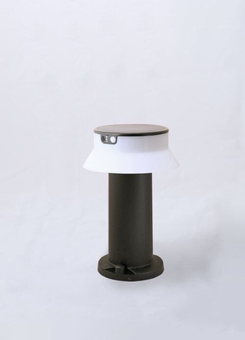 FELICE 400 BLACK SOLAR LED Ø150 PIR CCT SET OPAL R