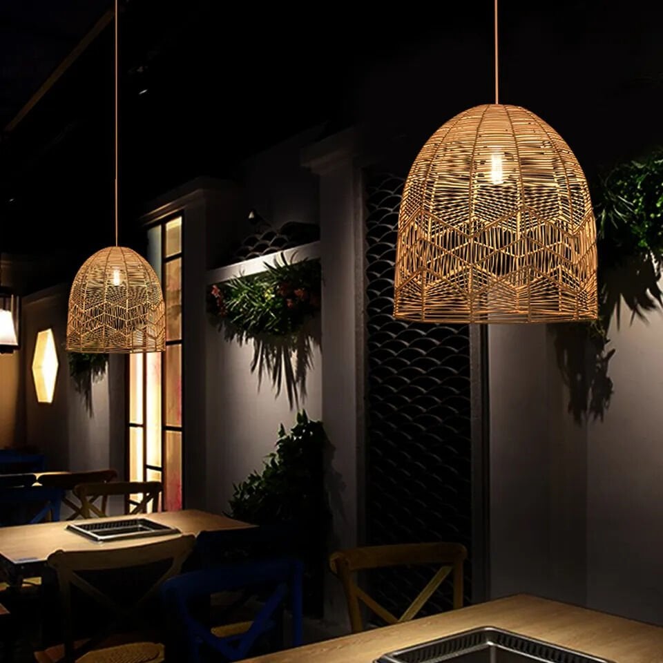 OLR304S FİONA RATTAN SARKIT 33X33 CM OIA LIGHT