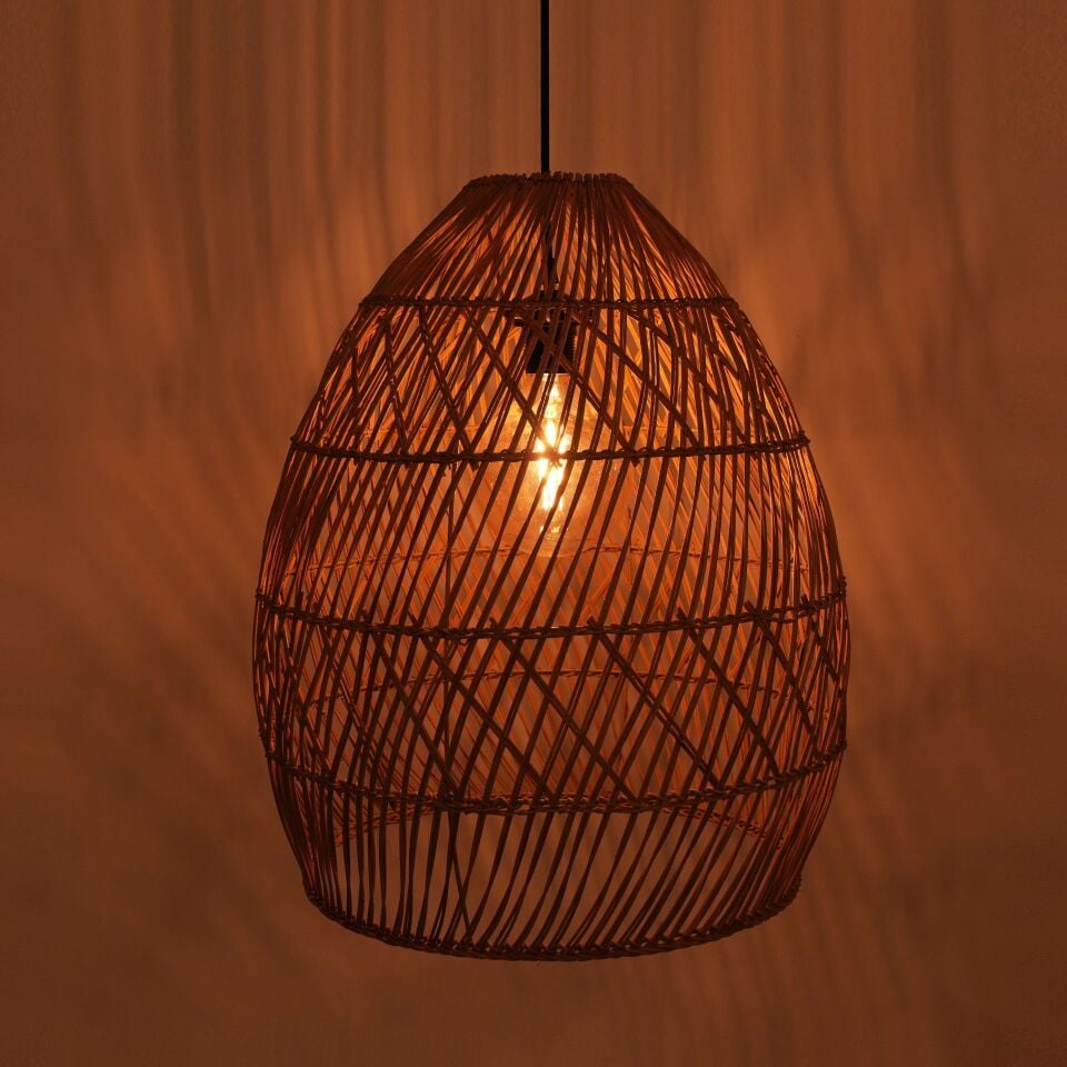 OLR307 ROOT RATTAN SARKIT 42X55 CM OIA LIGHT