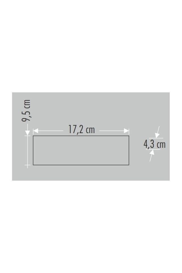 12W HAİTİ LED APLİK AMBER (DIŞ MEKAN) CATA