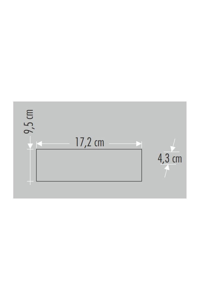 12W HAİTİ LED APLİK AMBER (DIŞ MEKAN) CATA