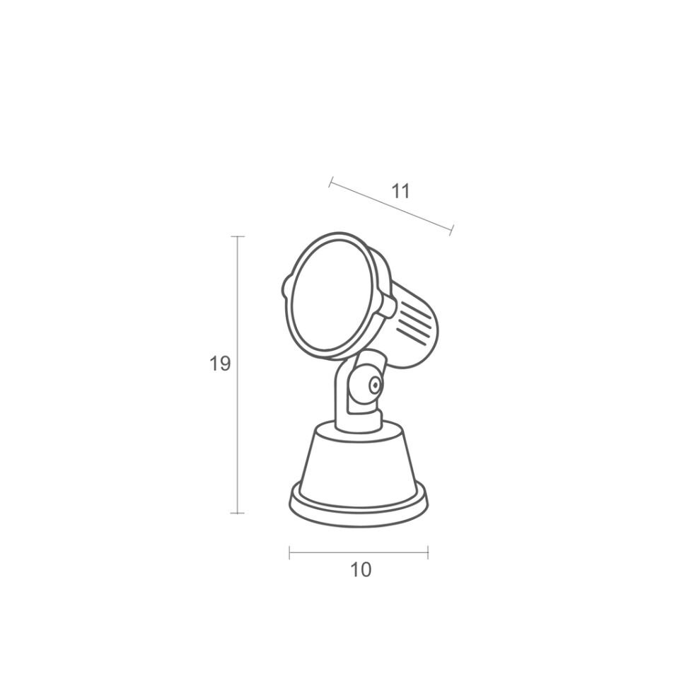 RDS1006 ANTRASİT DÖKÜM ÇİM ARM.IP65 GU10