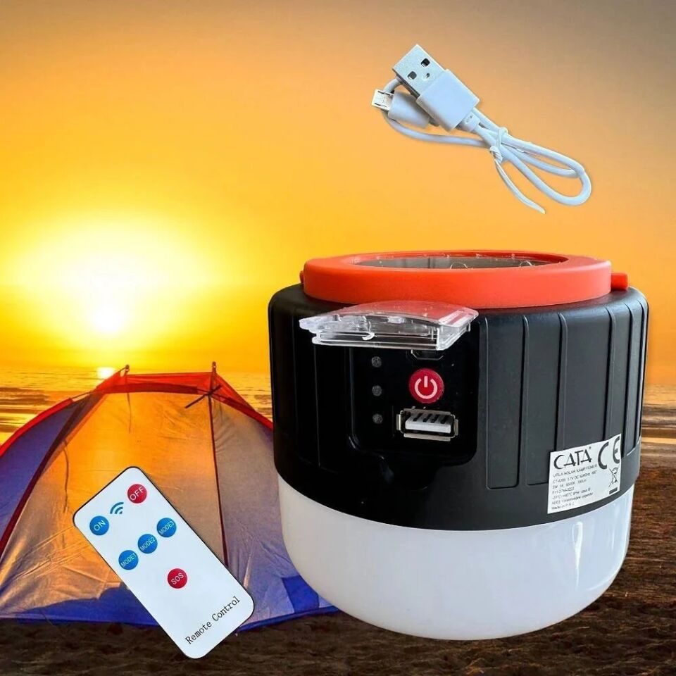 URLA ŞARJLI SOLAR KAMP FENERİ CATA