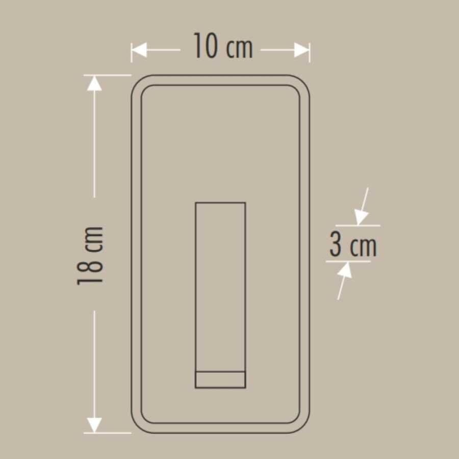 13W BEYAZ KASA 3000K TUVALU LED APLİK CATA