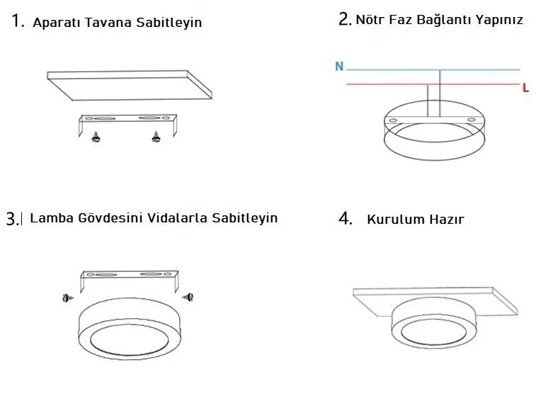 PANEL LED S.Ü.YUVARLAK 24W BEYAZ CATA
