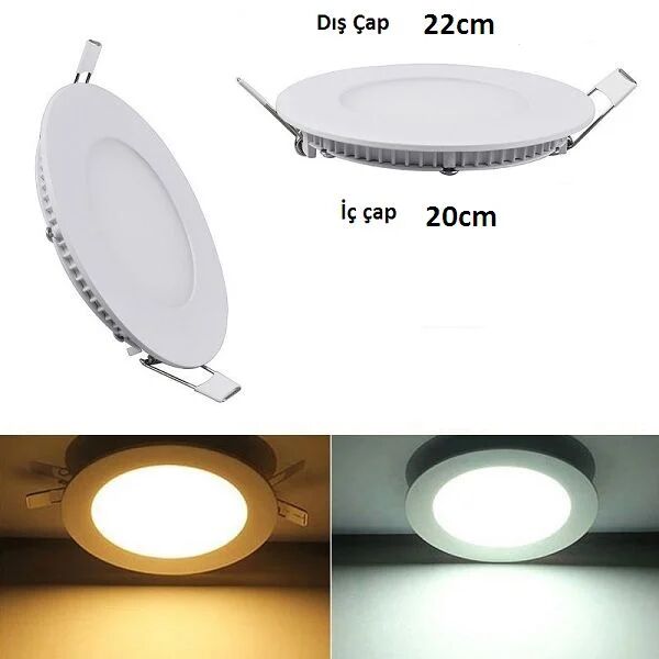 PANEL LED 18W GÜNIŞIĞI CATA SİYAH KASA DC:Q199