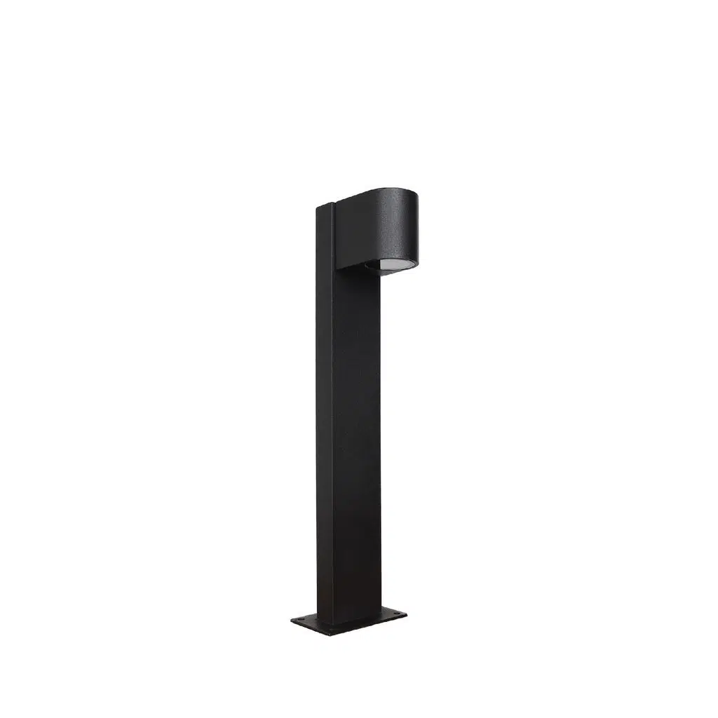 RDS4008 SİYAH OVAL BOLLARD IP54 1XGU10 H:50 CM