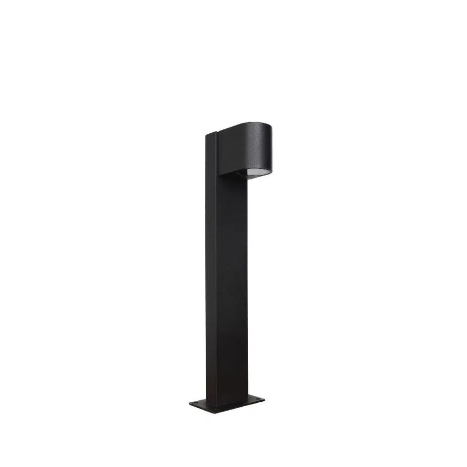 RDS4008 SİYAH OVAL BOLLARD IP54 1XGU10 H:50 CM