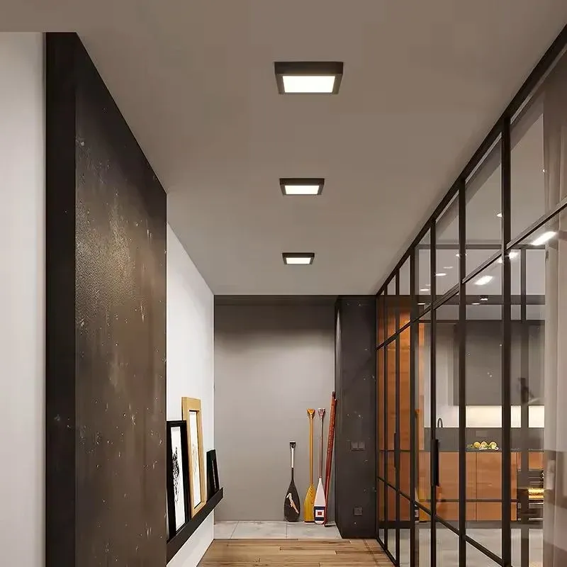 PANEL LED 18W GÜNIŞIĞI S.Ü.KARE SİYAH KASA CATA