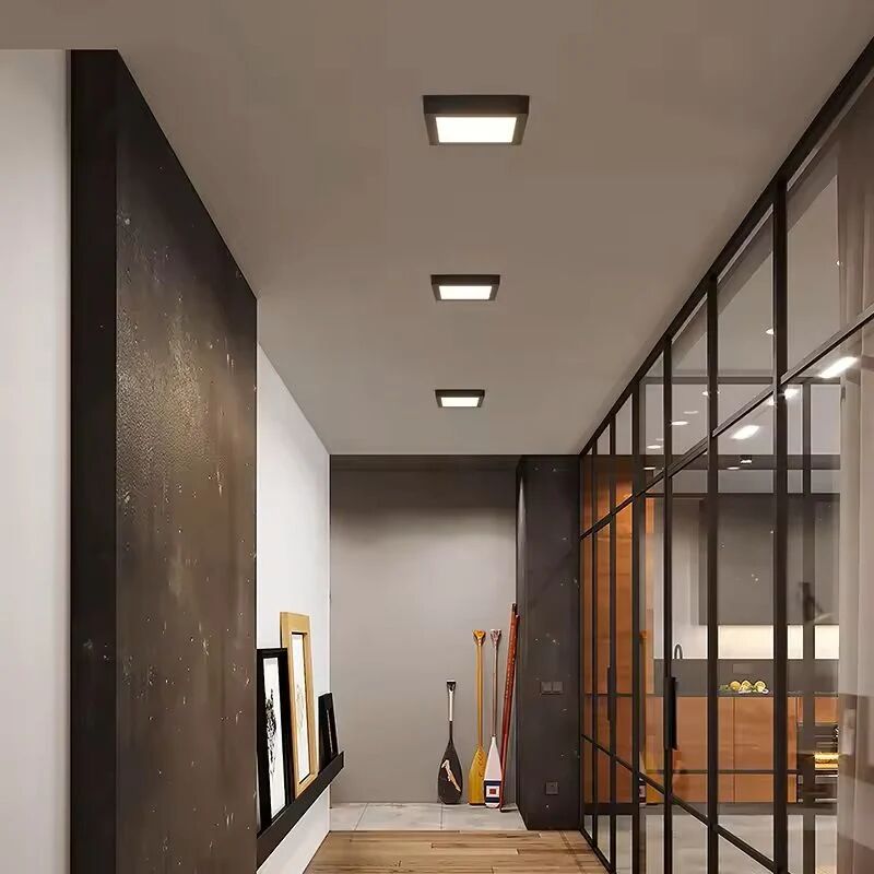 PANEL LED 18W GÜNIŞIĞI S.Ü.KARE SİYAH KASA CATA
