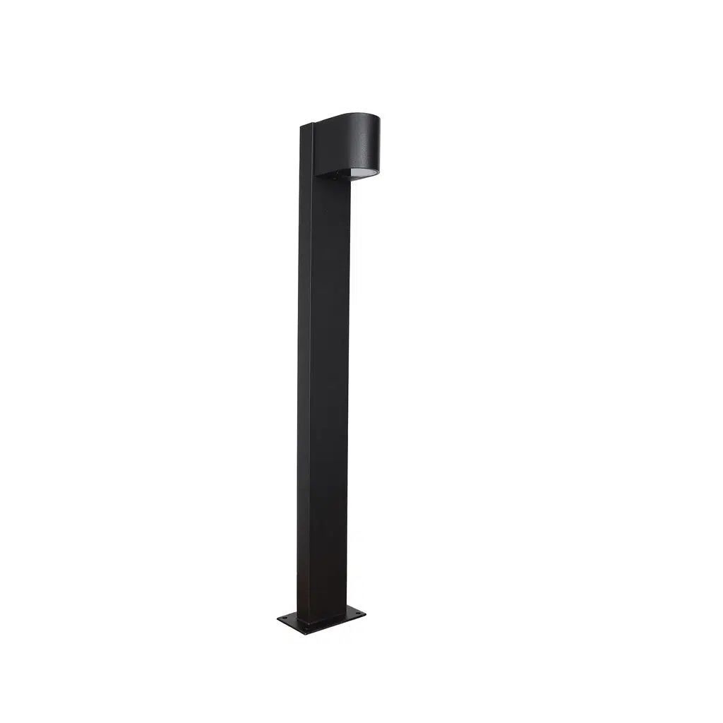 RDS4008 SİYAH OVAL BOLLARD IP54 1XGU10 H:80 CM