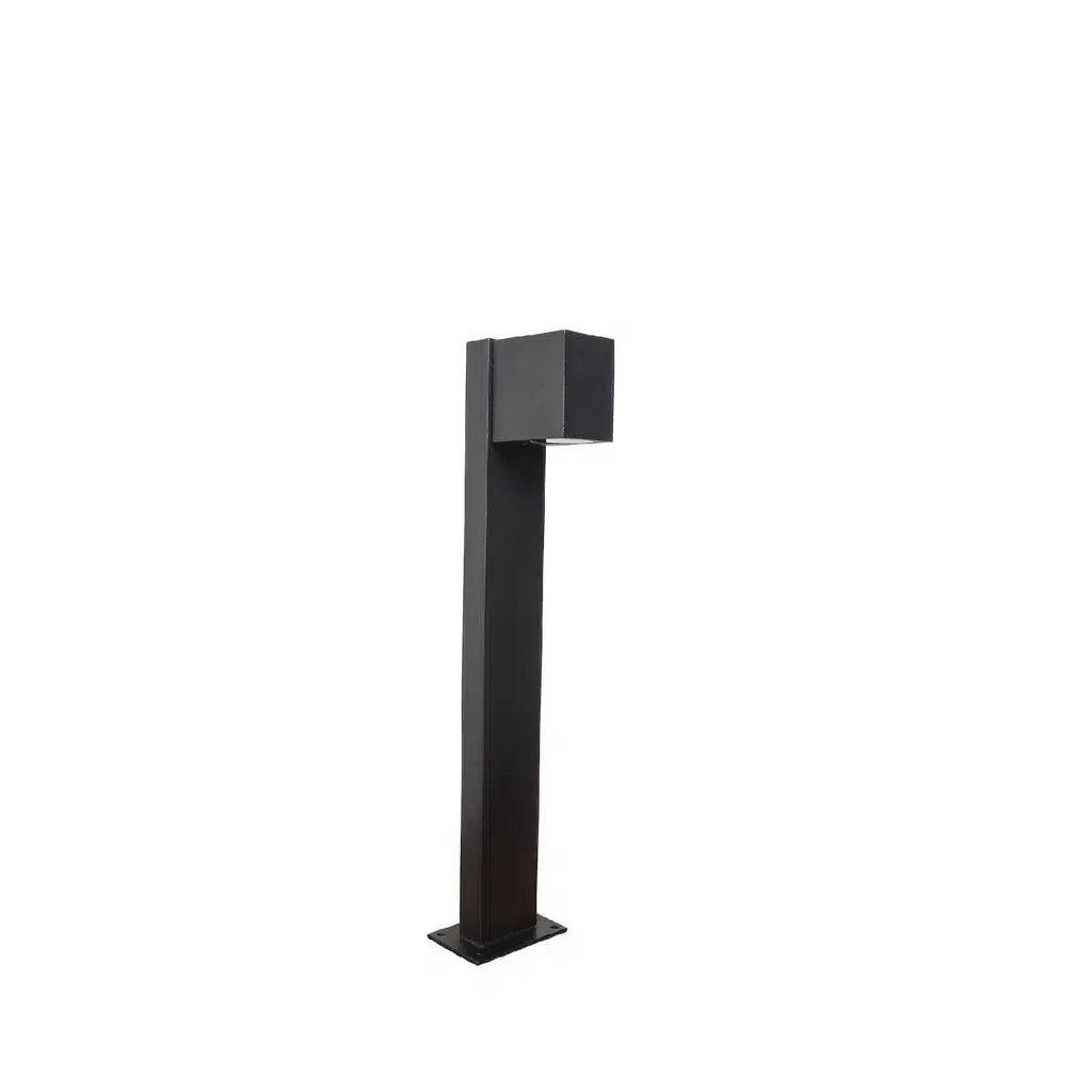 RDS4009 SİYAH KARE BOLLARD IP54 1XGU10 H:50 CM
