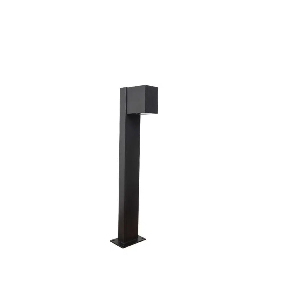 RDS4009 SİYAH KARE BOLLARD IP54 1XGU10 H:50 CM