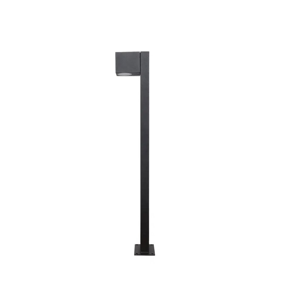 RDS4009 SİYAH KARE BOLLARD IP54 1XGU10 H:80 CM