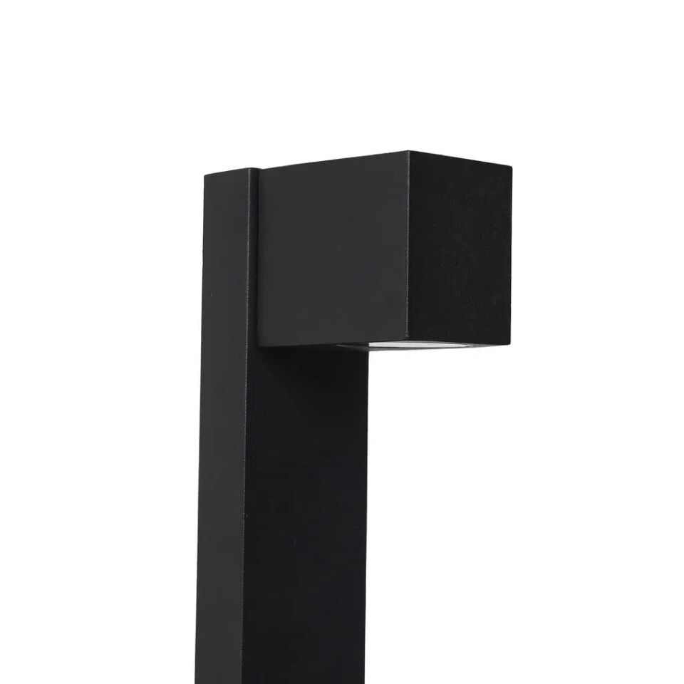 RDS4009 SİYAH KARE BOLLARD IP54 1XGU10 H:80 CM