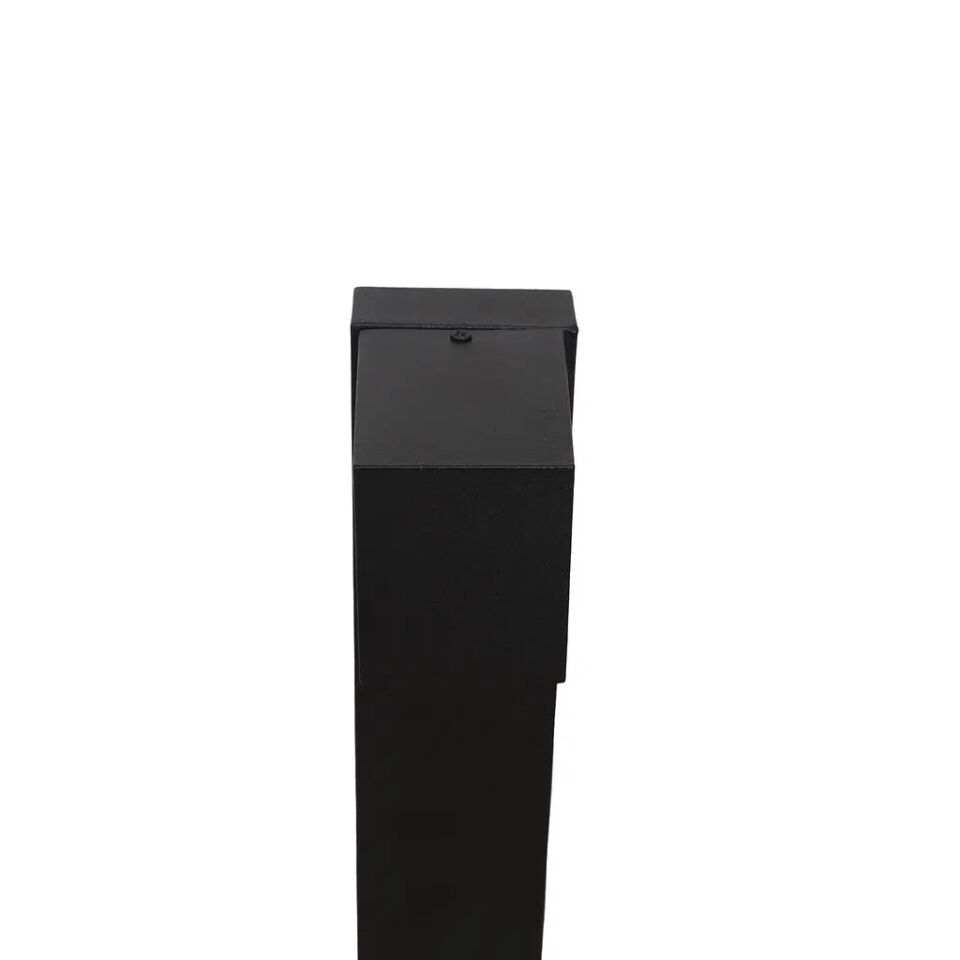 RDS4009 SİYAH KARE BOLLARD IP54 1XGU10 H:80 CM