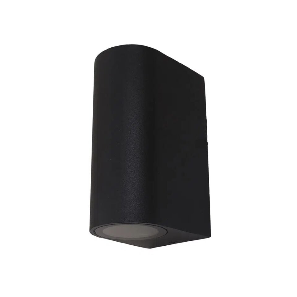 RDS2002 SİYAH ÇİFT YÖNLÜ OVAL APLİK IP54 2XGU10