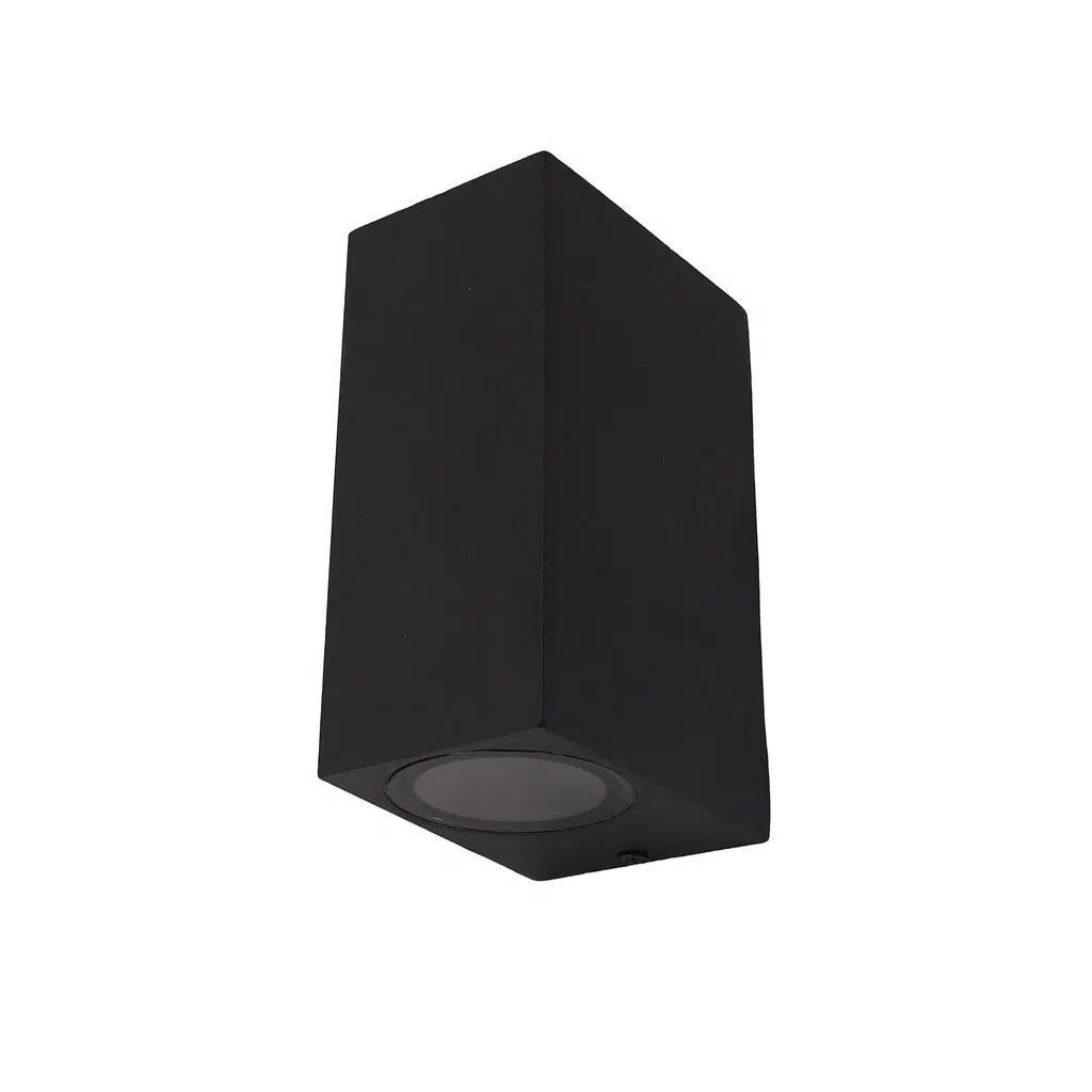 RDS2004 SİYAH ÇİFT YÖNLÜ KARE APLİK IP54 2XGU10